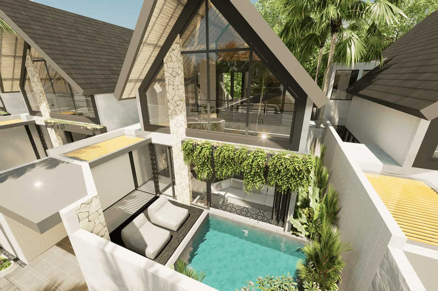 OFFPLAN 2 BEDROOM VILLA FOR SALE LEASEHOLD IN UNGASAN BALI BE-1999 
